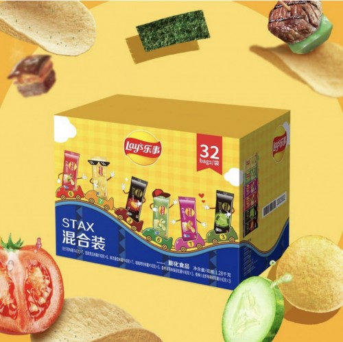 Lays 混合口味薯片6款口味-32包